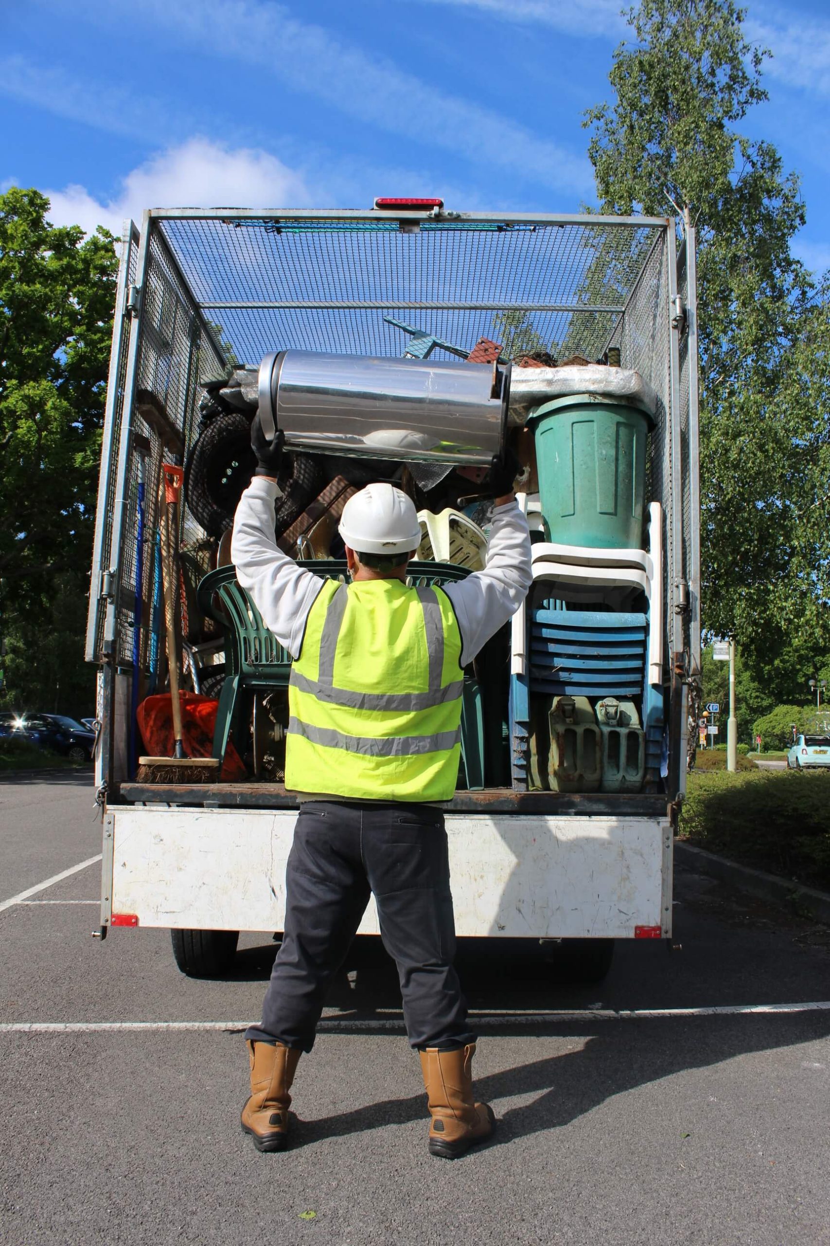 Waste Vehicle with men